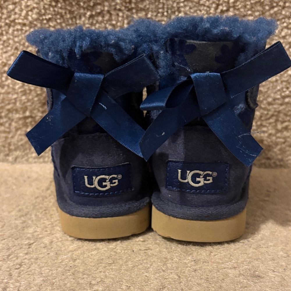 Blue Bailey Bow UGG Boots